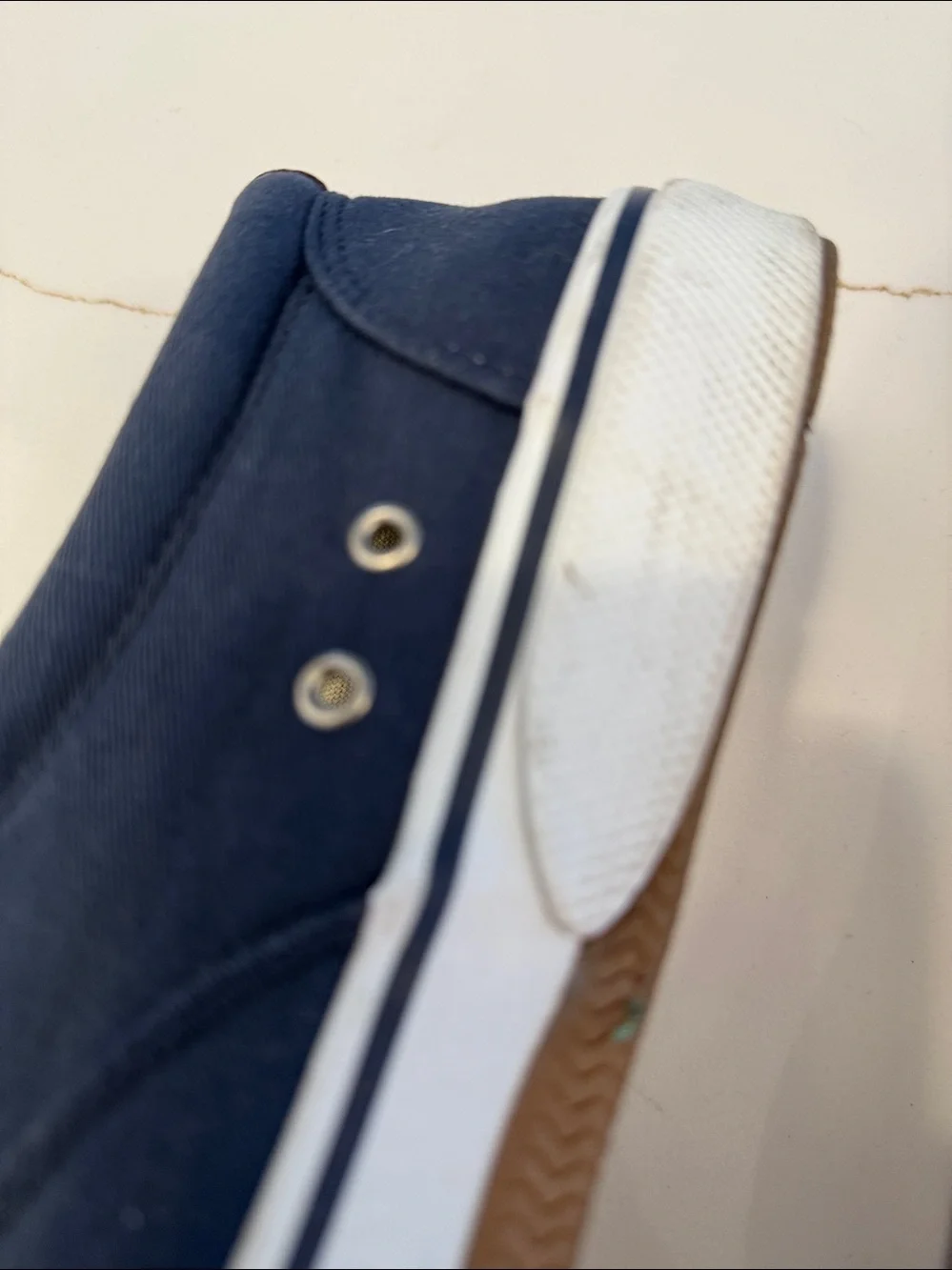Sperry Navy Top Sider Canvas Lace-Up Men’s Shoes